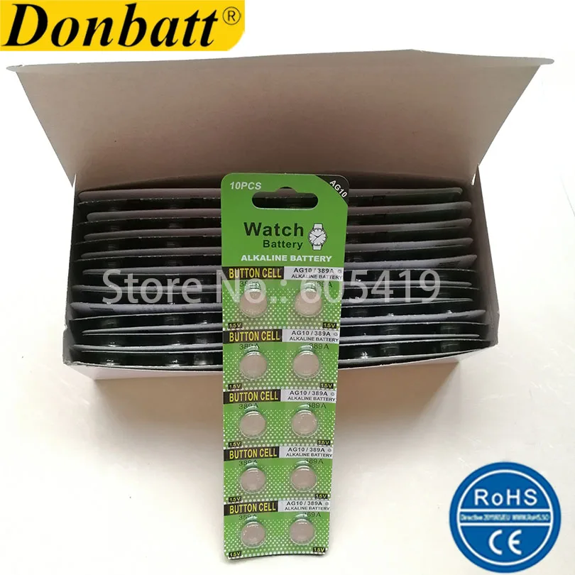 LR1130 AG10 189 L1131 389 V10GA 1 5 V Щелочная Кнопочная батарея 100% свежее высокое качество |