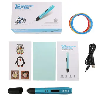 

Diy 3D Printing Printer Art Marker Painting Paint Graffiti Pen Refill Toy Doodler Pla 3D Drawing Pens For Kids