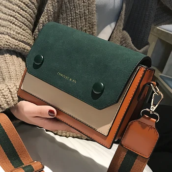 

Bag woman new style ins ultra hot fashion frosted bump color versatile wide shoulder strap single-shoulder cross-slung