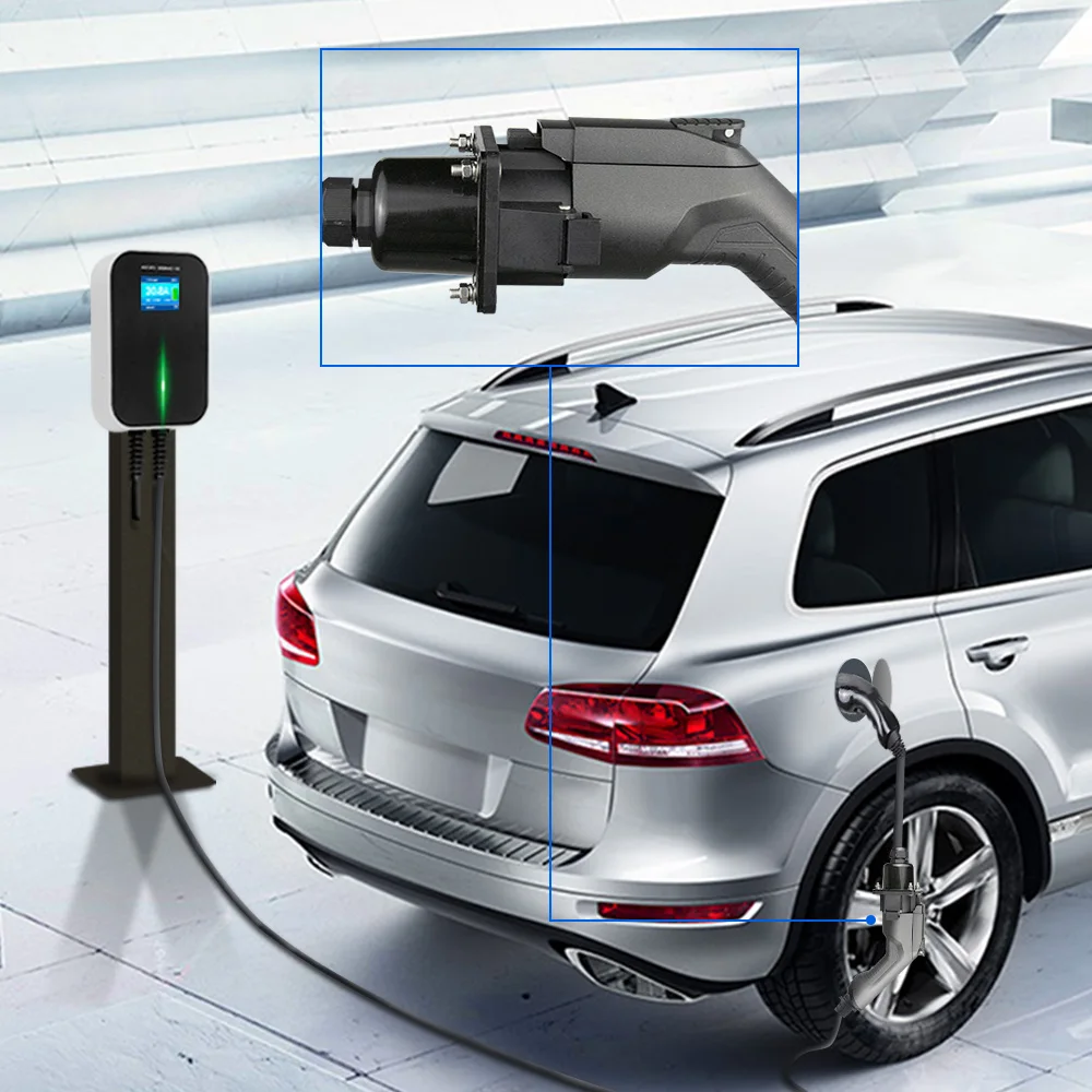 Morec EV зарядное устройство адаптер EVSE зарядный кабель Тип 1 вход для разъема типа 2