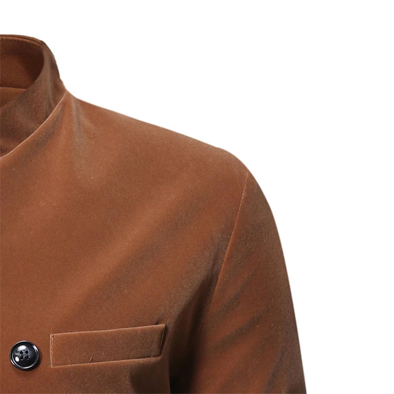 Double Breasted Mens Blazers Long Sleeve Oblique Placket Designer Mens Apparel Business Male Clothing