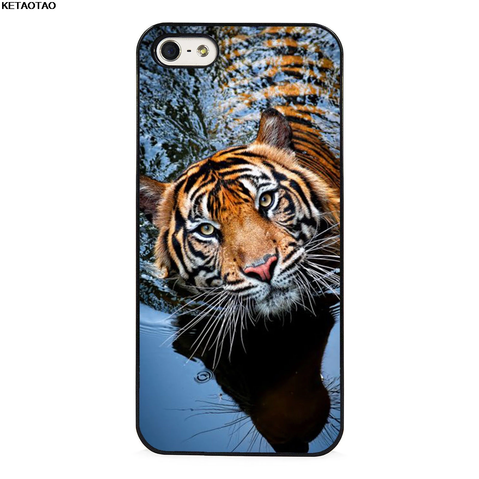 KETAOTAO впечатляющий чехол для телефона с тигром для iPhone 4S SE 5C 5S 6 s 7 8 Plus X XS XR 11 Pro Чехол Мягкий ТПУ резиновый силиконовый - Цвет: Серый