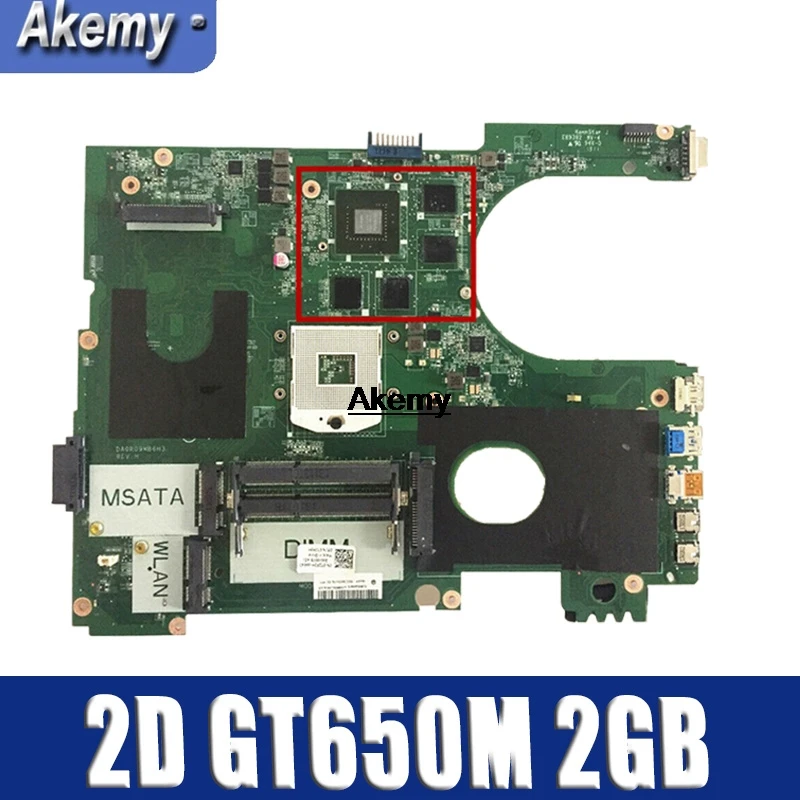 

17R N7720 For DELL 5720 7720 motherboard CN-072P0M 072P0M motherboard DA0R09MB6H1 DA0R09MB6H3 2D GT650M 2 GB trabalho 100%