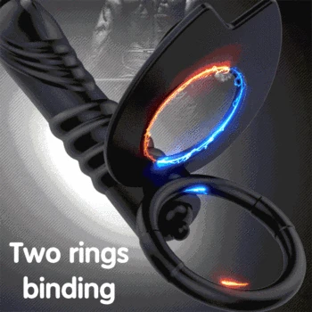 10 Frequency Double Penetration Anal Plug Dildo Vibrator Butt Plug Strap On Penis Vagina Vibrator Adult Sex Toys For Men Couples 3