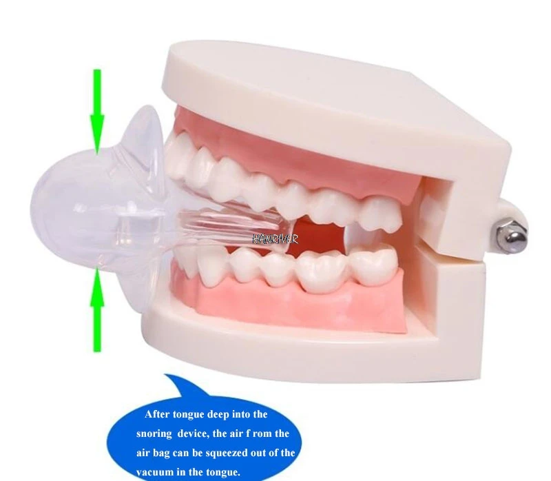 HANRIVER силикон для здравоохранения анти храп язык удерживающее устройство храп решение сна дыхательное апноэ ночное охранное устройство Помощь стоп Sn