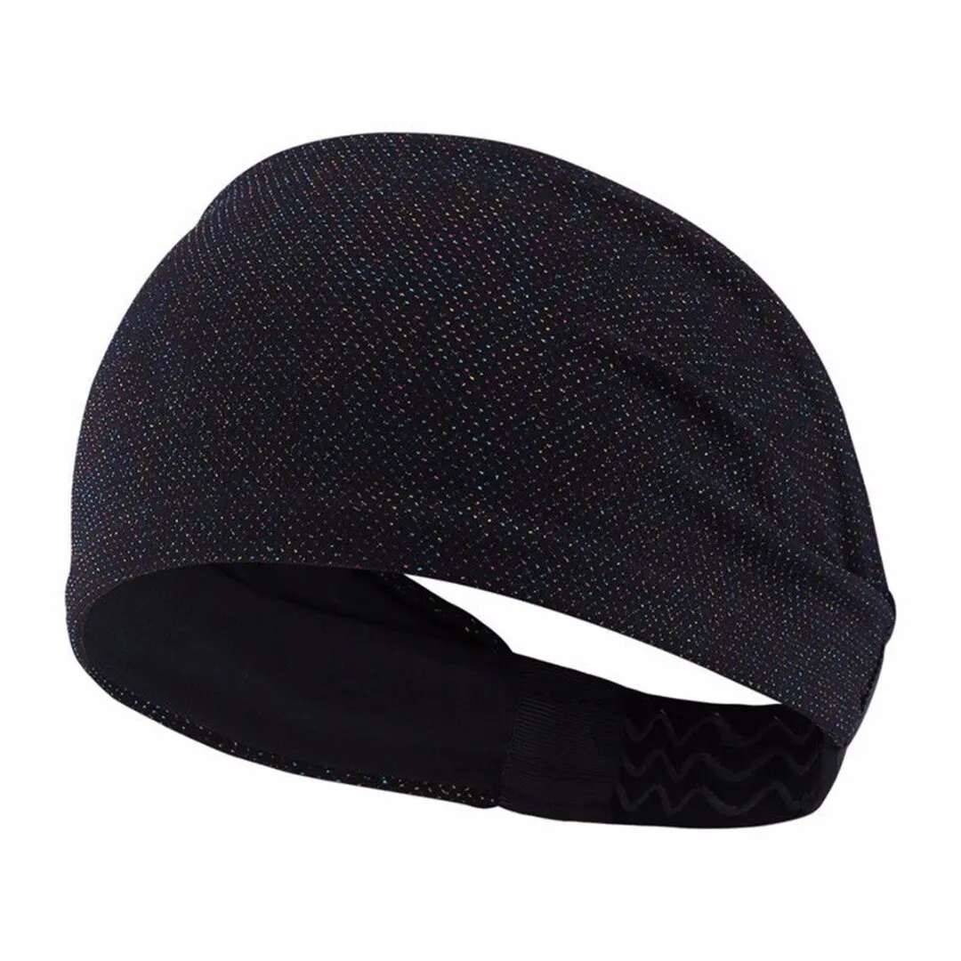 Newest Women Men Wide  Sports Safety Sweat Sweatband Headband Yoga Gym Stretch Hair Band