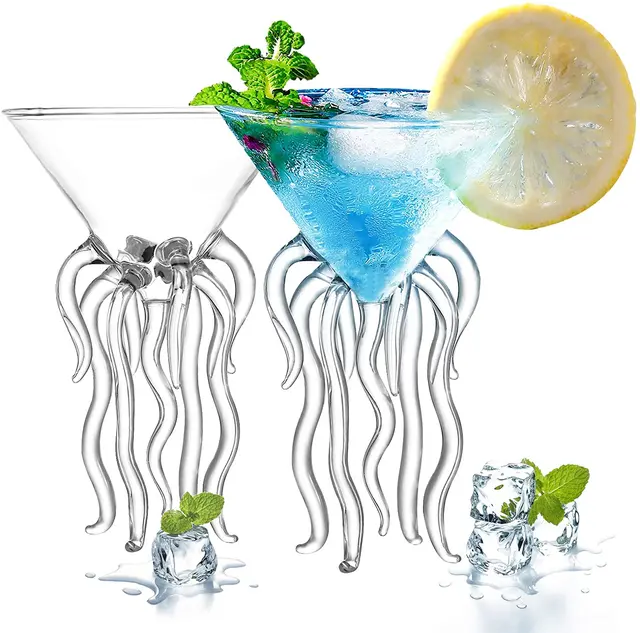Octopus Cocktail Glass - Set of 4 1