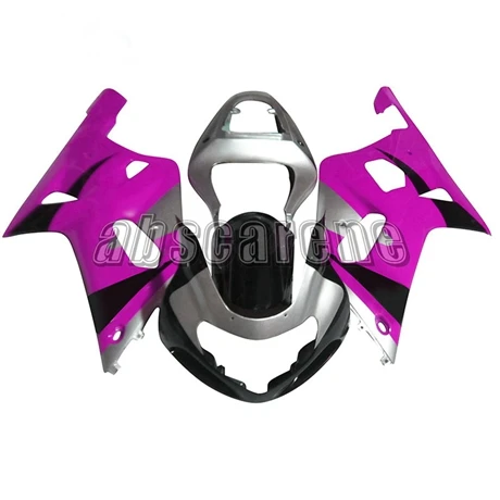 ABS пластик полный обтекатель комплект для Suzuki GSXR600 G-SXR750 K1 2000 2001 2002 2003 мотоцикл Cowlings фиолетовый Серебряный черный Carenes