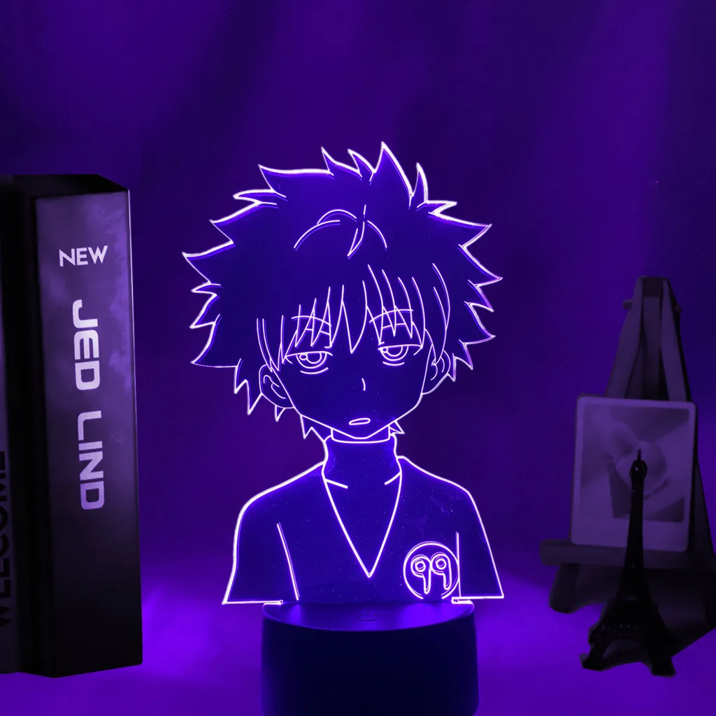 Anime Hunter X Killua 3d Led Lamp for Bedroom Decor Nightlight Birthday Gift Acrylic Night Light Hxh Cute | Лампы и освещение