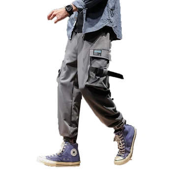 

2019 Men Hip Hop Streetwear Men's Joggers Pants Fashion Men Casual Cargo Pant Trousers High Street Elastic Waist Harem Pant 5XL