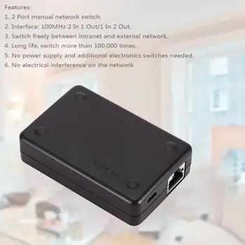 

Dropshipping Network Switch 2 Port RJ45 Lan Network Switch Hub Computer Ethernet Internet Converter Adapter