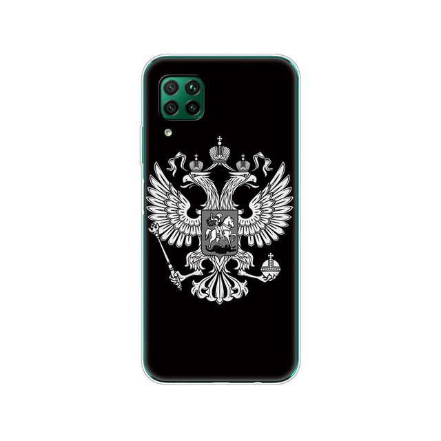 For Huawei P40 Lite 4G 5G Soft TPU Silicon Phone Cover For Huawei P40 Lite E P40Lite Bumper Coque Skin shockproof black