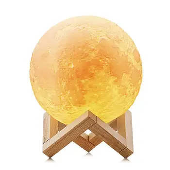 

Touch Remote Switch Moon Lamp Rechargeable Moon Light 2/3 Color Change 3D Light Bedroom Bookcase Night Light Creative Gifts