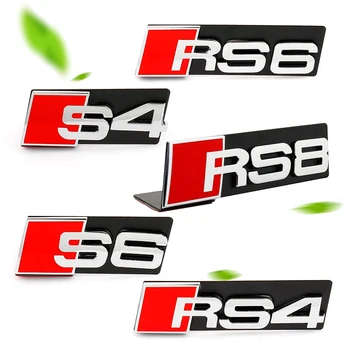 

1 PCS Car styling Car Front grille sticker Car badge Labeling For Audi S3 S4 S5 S6 S8 RS3 RS4 RS5 RS6 RS8 Car Accessories