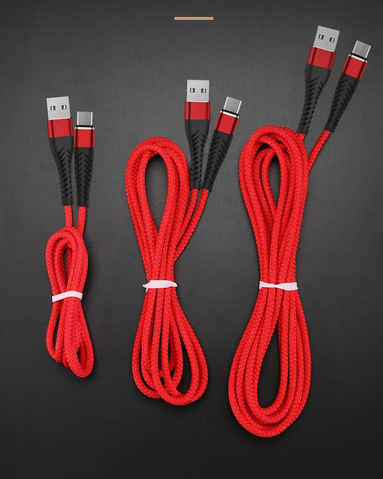 Usb кабель для быстрой зарядки и передачи данных с нейлоновой оплеткой, зарядное устройство, кабель для зарядки типа c, micro usb, iphone, samsung Galaxy S10, S10E, S9, S8, Note