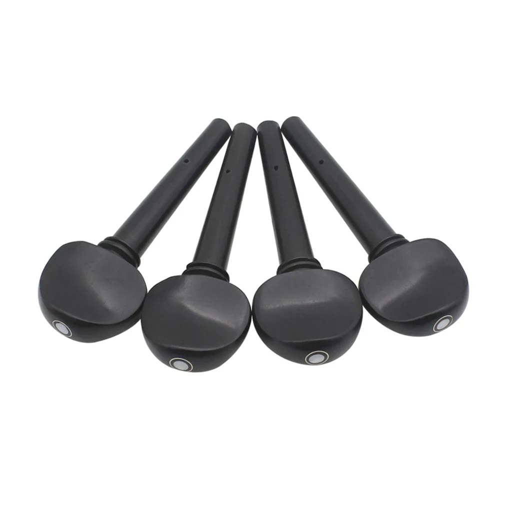 Cello Tuning Pegs 4Pcs/Pack Ebony Cello Machine Heads