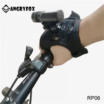 

Angryfox RP06 Adjustable LED Bike Light CR123 16340 Battery Forehead Headlamp Small Outdoor Carrying Palm Searchlight for Riding