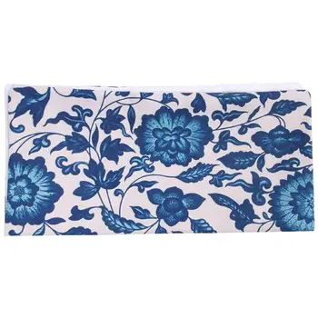 

New Vintage Geometric Flower Cotton Linen Throw Pillow Case Cushion Cover Home Decor, #40 Chinese Blue Floral
