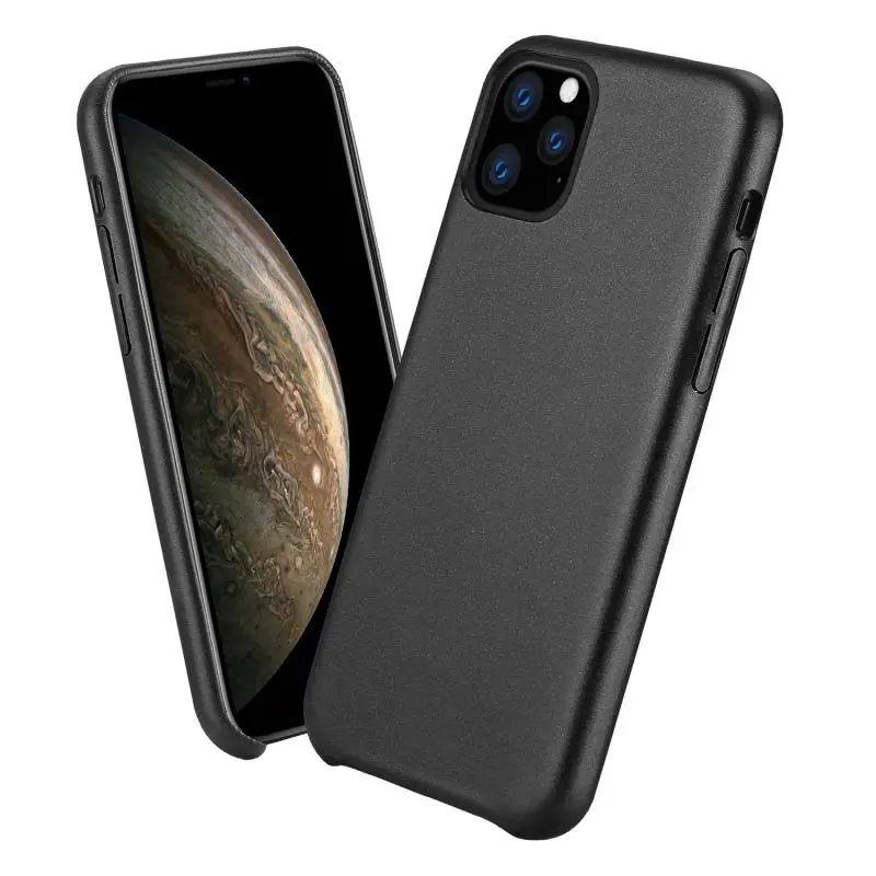 Ударопрочный чехол для iPhone 11 Pro MAX, ударопрочный простой мягкий PU кожаный ультратонкий защитный чехол для iPhone 11 Pro MAX - Цвет: 1