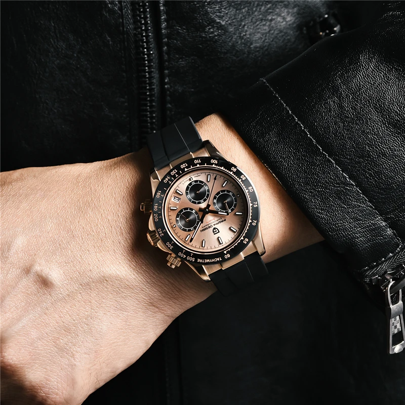 PAGANI DESIGN New 2020 Top Brand New Silicone Strap Watch Men's Quartz Watch Luxury Sapphire Glass Sports Watch Men's Relogio