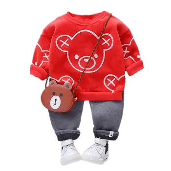 

Toddler Boys Clothing Set Spring and Autumn New Baby Children's Fashion 1-3-Year-Old Boy Two-Piece Set