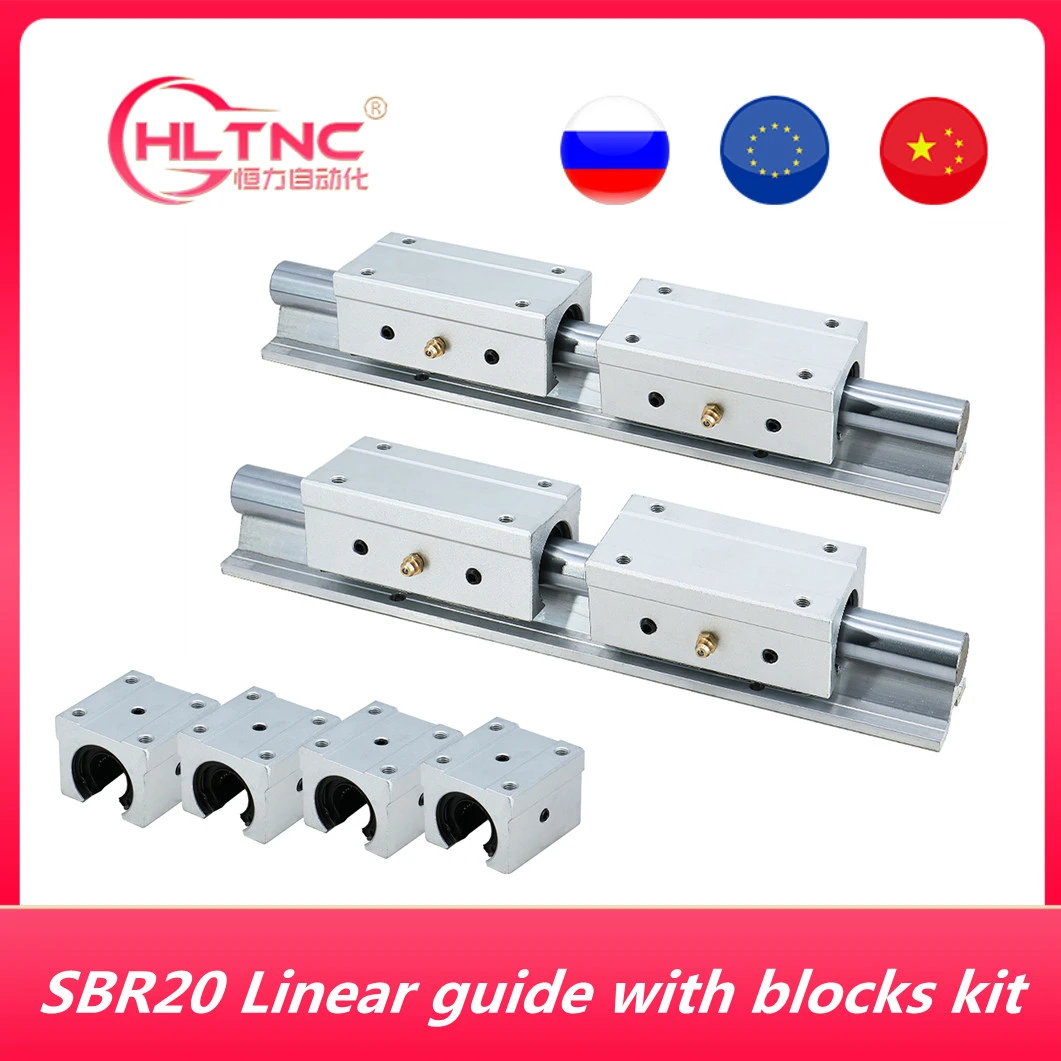 Linear Bearing Block SBR20LUU 20mm Linear Motion Ball Bearing Slide Block CNC Router Parts Linear Bearing Block SBR20LUU 20mm Linear Motion Ball Bearing Slide Block CNC Router Parts