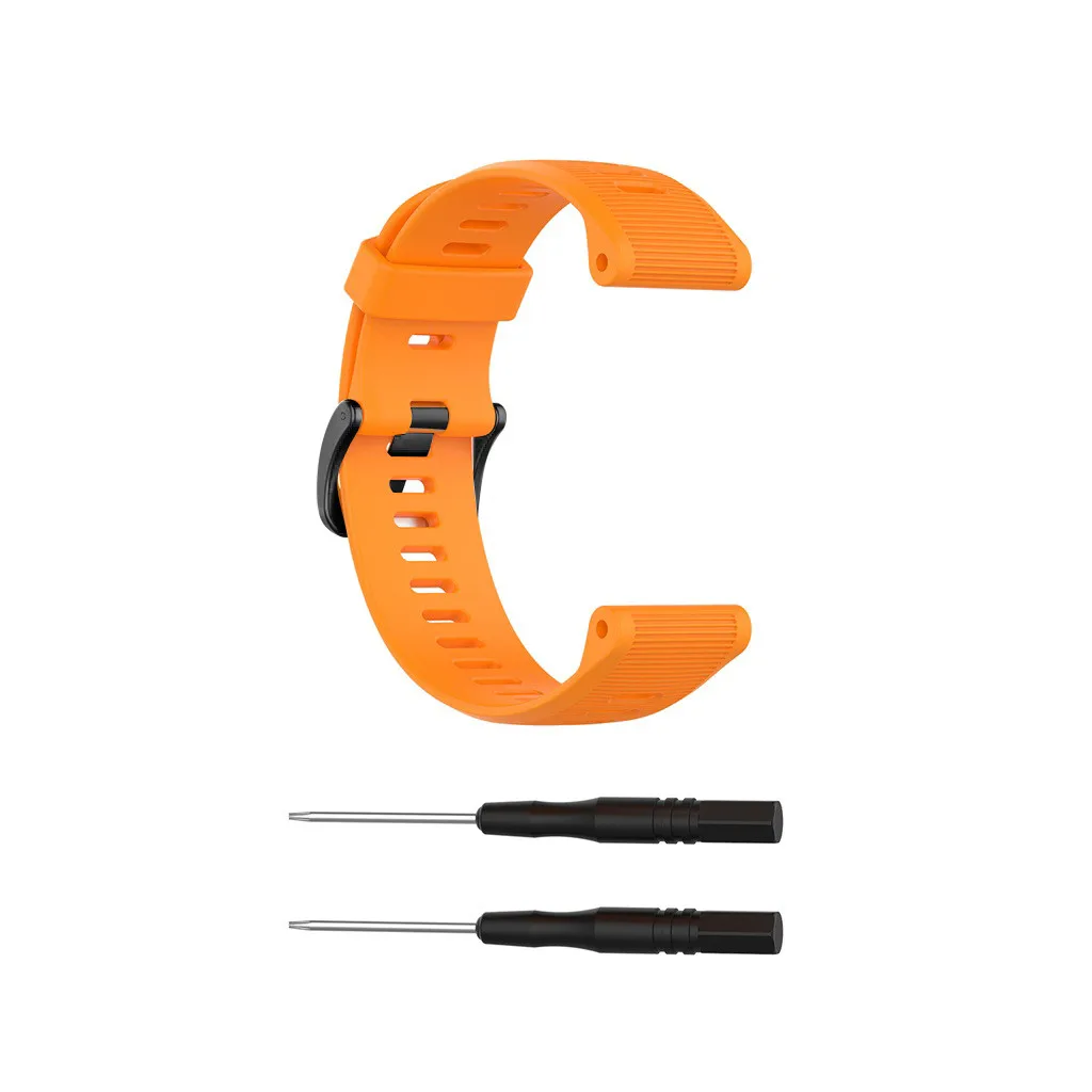 OR Силиконовый спортивный ремешок для Garmin Forerunner 945/935/Fenix 5/Plus сменный ремешок на запястье регулируемые сменные ремешки для часов - Цвет ремешка: OR