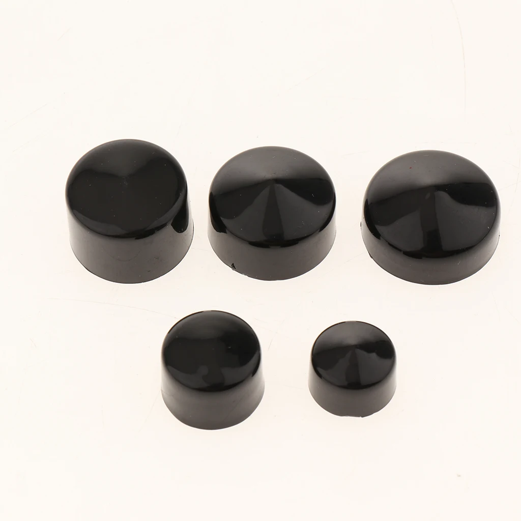 80pcs CNC Aluminum Push-On Toppe Bolt Cap Cover for Harley FLT/FLH Motorcycle (Black) | Автомобили и мотоциклы
