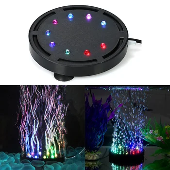 

Waterproof Aquarium Lighting Submersible Led Bubble Air Light Colorful Aquarium Decoration Fish Tank Bubbler Lamp EU Plug