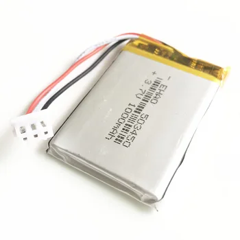 

3.7V 1000mAh 503450 JST XHR 2.54mm 3pin plug Lithium Polymer LiPo Rechargeable Battery For MP3 DVD PAD camera recorder Speaker