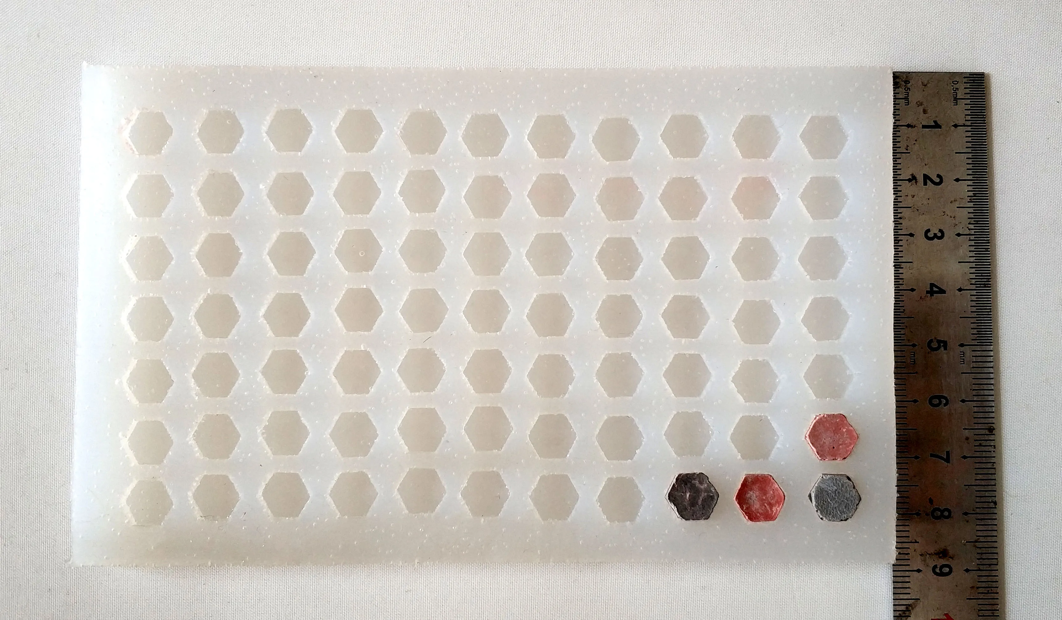 miniature 1:35 Brick mould Simulated hexagonal brick Silicone mold Situational Sand Table Making Di