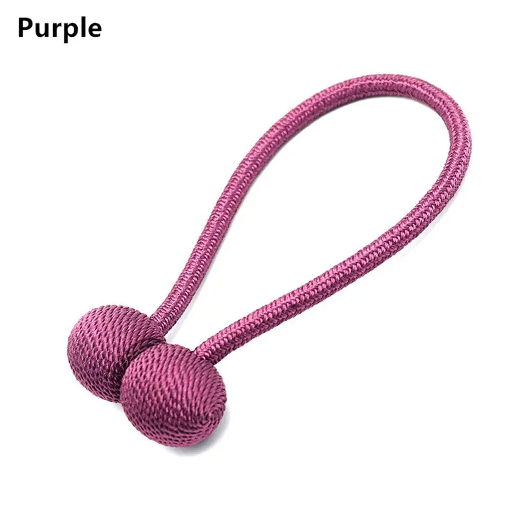 purple Магнитный держатель для штор, крючки с застежкой, декоративные аксессуары для дома - Цвет: purple