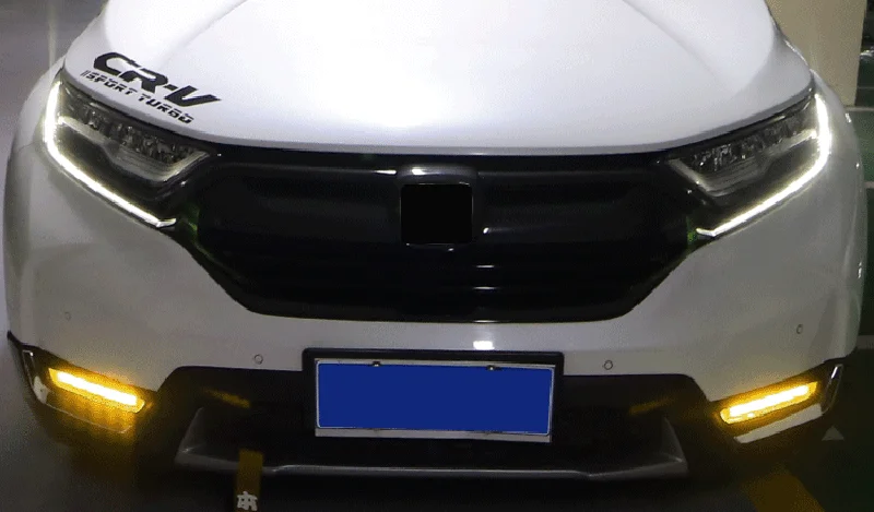 Дневные ходовые огни для CRV одна пара Drl Led бампер противотуманные фары для Honda Cr-V Crv