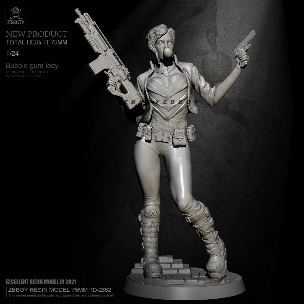 H75mm 1/24 Resin Model Kits Diy Figure Selfassembled Td2652 Model