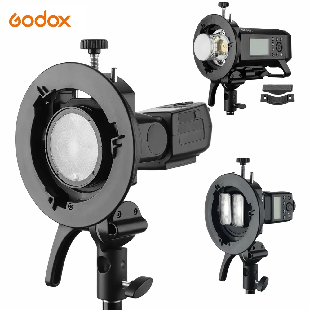 Godox S2 Bowens крепление S type держатель для вспышки штатив кронштейн V1 V860II AD200 AD400PRO Speedlite