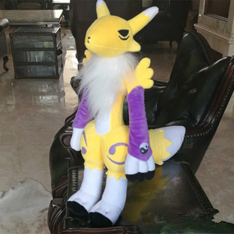 55 см гигантский ручной работы Цифровой Монстр дигимон Tamers Renamon мягкий милый крутой мягкий хорошее качество Хэллоуин Рождественский подарок для детей