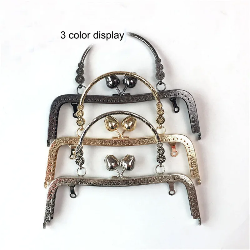 10pcs-20cm-metal-purse-frame-handle-for-making-kiss-clasp-lock-rose-head-floral-embossed-bronze-tone-bags-hardware-accessories