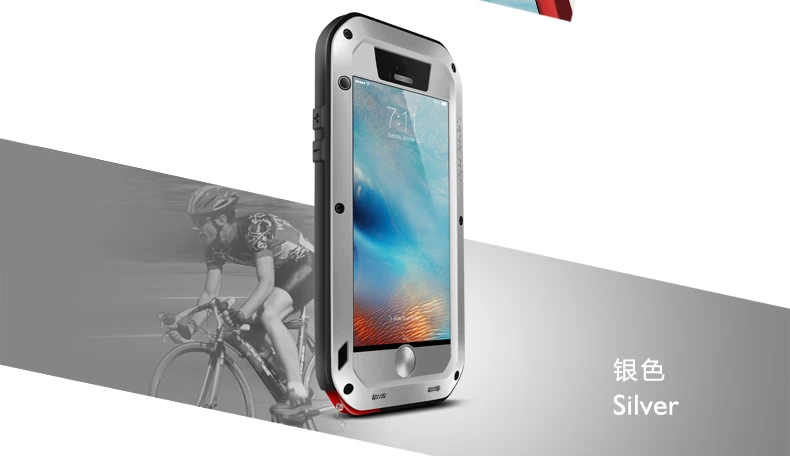 Любовь Мэй Алюминиевый металлический чехол для iPhone 6 6s 6plus 6s плюс Броня ударопрочный жизни водонепроницаемый чехол для iPhone6 6plus 6s Plus Capa