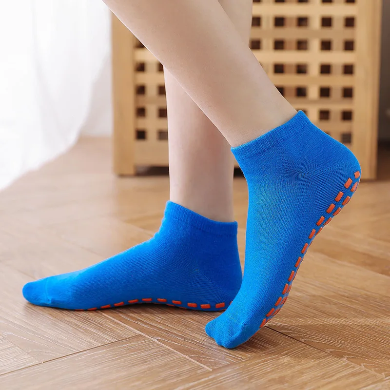 

1 Pair Women Sport Trampoline Socks Autumn Solid Cotton Unisex Non-slip Socks Soft Floor Socks Women Comfortable Cotton Socks