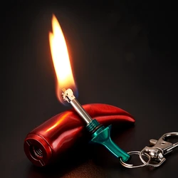 2021 Creative New Chili Permanent Fire Lighter Camping Outdoor Metal Windproof and Waterproof Survival Gadget Men's Cigarette