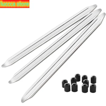 

Bicycle tire iron tool set, wheel change tool Kit, tire valve caps (set of 13)