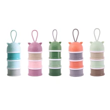 3 слоя портативный контейнер для детского питания коробка Эфирные злаки мультфильм молоко Бутылочки для присыпки дети формула контейнер для молока