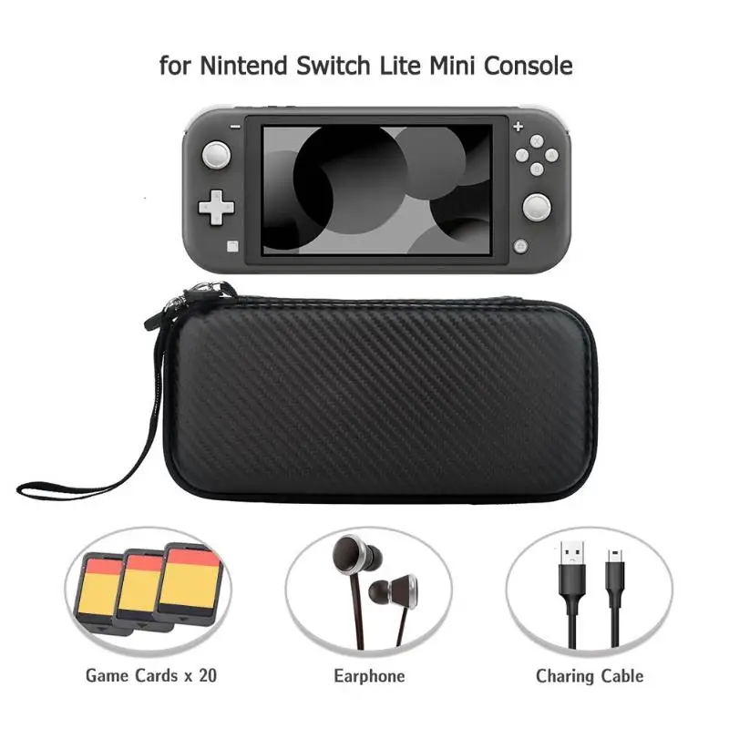 Жесткий чехол EVA для Nintendo Switch Lite сумка хранения водонепроницаемая Mini аксессуары