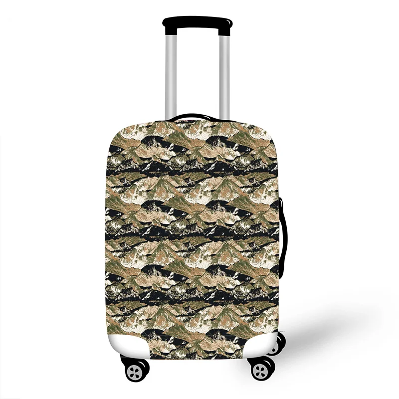 Эластичный Защитный чехол для багажа, защитный чехол для чемодана, чехлы на колесиках, 3 Аксессуары для путешествий, камуфляжный узор - Цвет: O