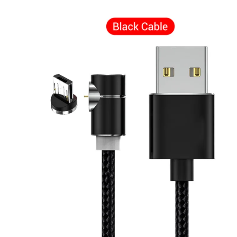 3а Магнитный кабель Micro usb type C кабель 90 градусов Micro USB кабель быстрой зарядки USB C кабель для samsung мобильного телефона шнур