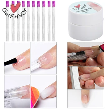 

Gelfavor Poly Gel Fiber Glass Nail Polish Builder Primer With A Scraper Set For Nail Extension Art UV Gel All For Manicure