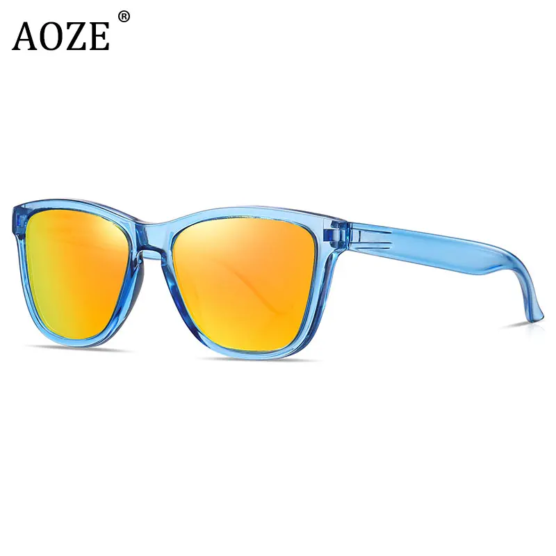 

2021 Classic Polarized Sunglasses Women/Men Retro Mirror Coating Lens Transparent Frame Sun Glasses For Male UV400 Oculos de sol