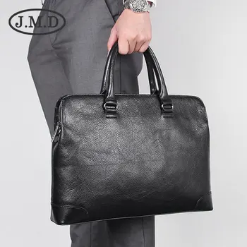 

J.M.D New Men's Simple And Practical Genuine Leather Handbag Korean Version of the Briefcase 7406