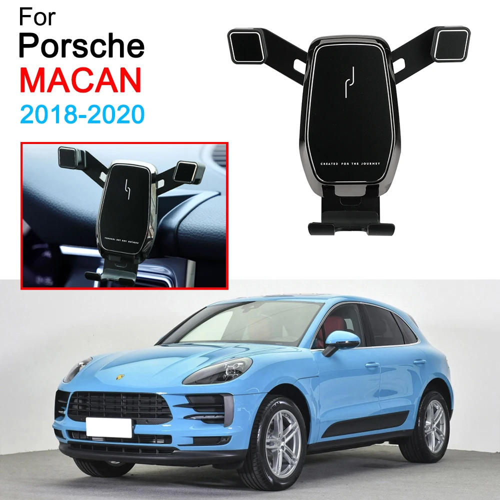 

Gravity Car Mobile Phone Bracket Air Vent Mount Support Cell Phone Holder for Porsche Macan Accessories 2018 2019 2020