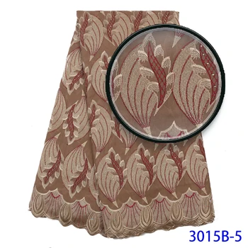 

Lace Fabric Fashion Cotton Nigerian Swiss Voile Lace Lace Fabrics 5 Yards Embroidery New Design Lace Fabric